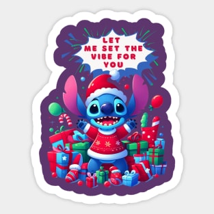 Happy New Year Stitch Sticker